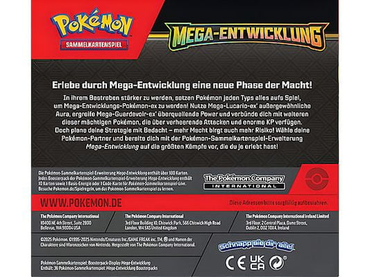 Pokemon Mega Entwicklung Booster Display deutsch