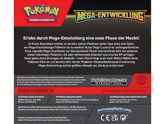 Pokemon Mega Entwicklung Booster Display deutsch